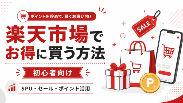 楽天市場でお得に買う方法のアイキャッチ画像