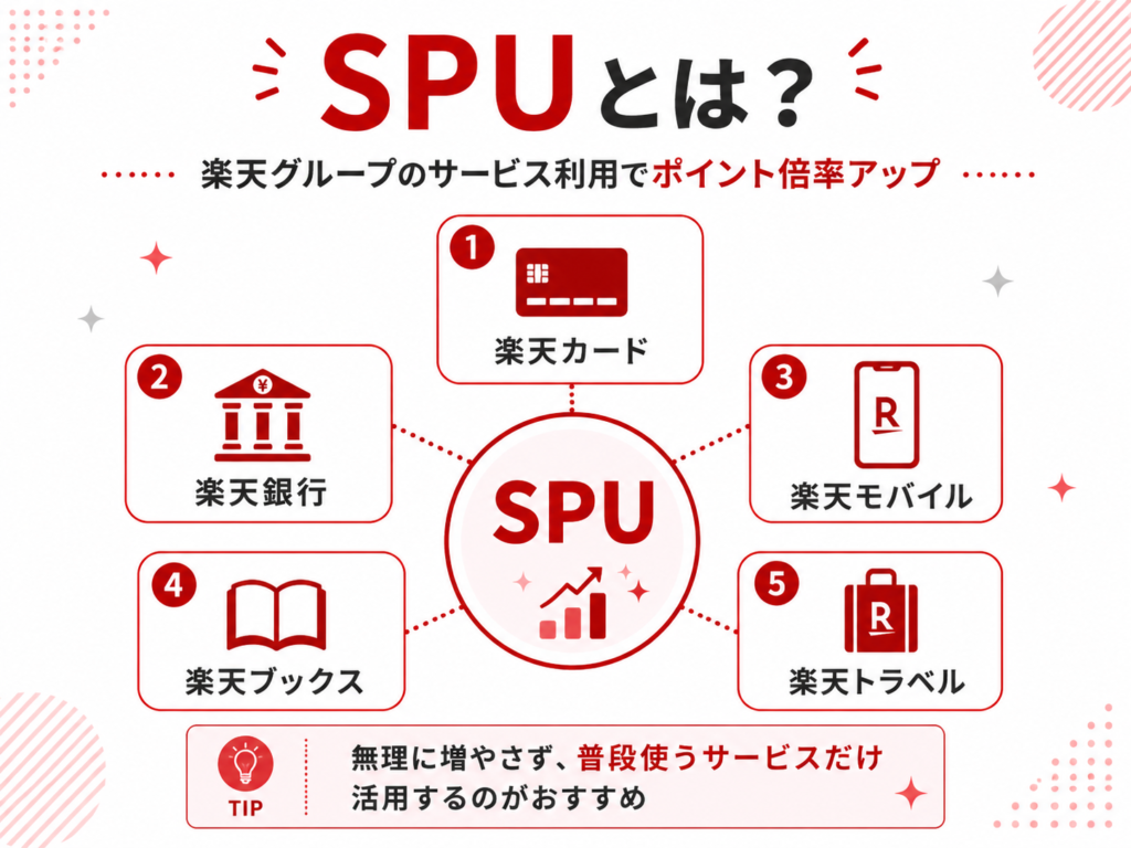 楽天市場のSPUの仕組みと対象サービス