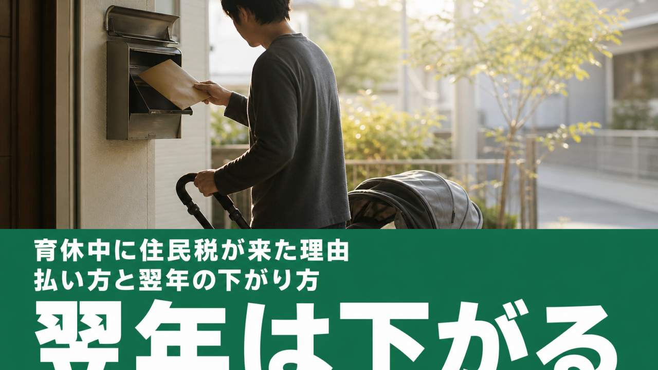 【2026年最新】育休中の住民税はいつ来る？払い方と翌年の減額