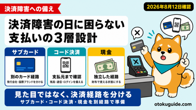決済障害の日に困らない支払いの3層設計