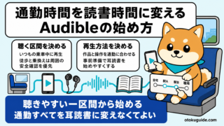通勤時間を読書時間に変えるAudibleの始め方