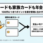楽天カードは年会費0円、家族カードも0円。100円につき1ポイントを家計管理に生かす方法