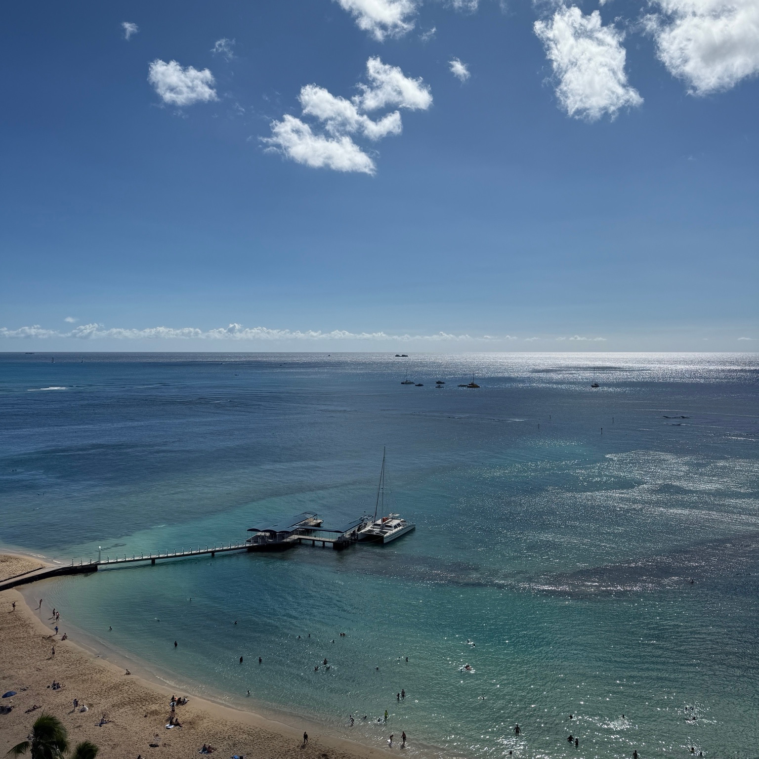 ハワイで撮影した海の景色