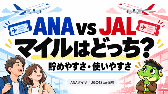 ANAとJALのマイルを比較する記事のカバー